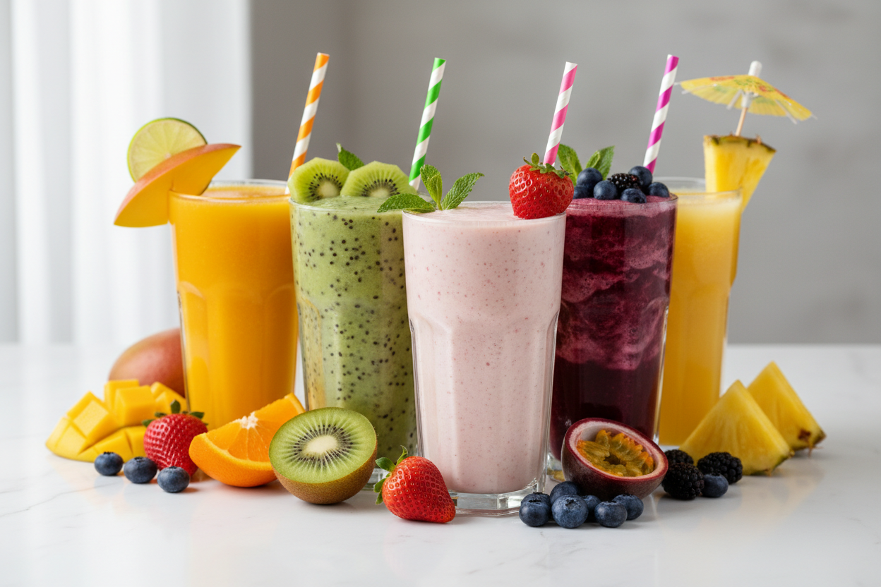 Fruit Smoothies and Juices