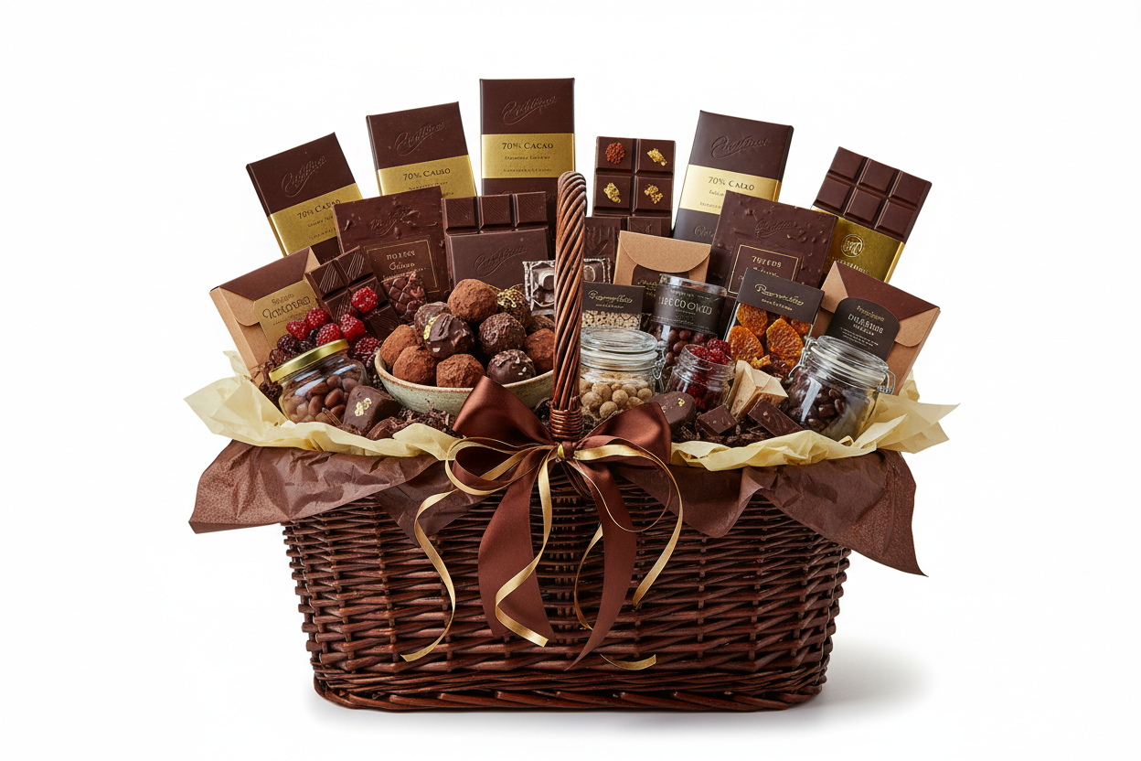 Gourmet Dark Chocolate Baskets