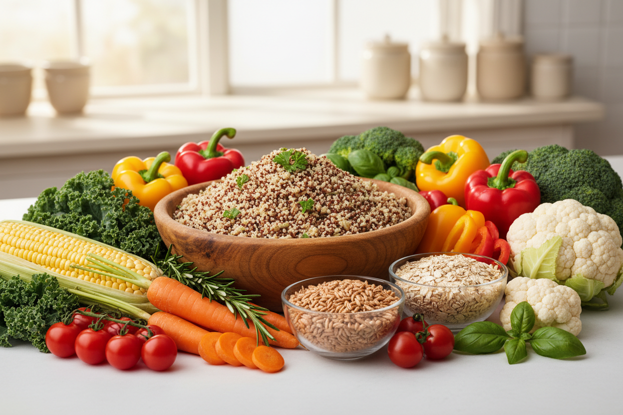 Vegetables and Whole Grains