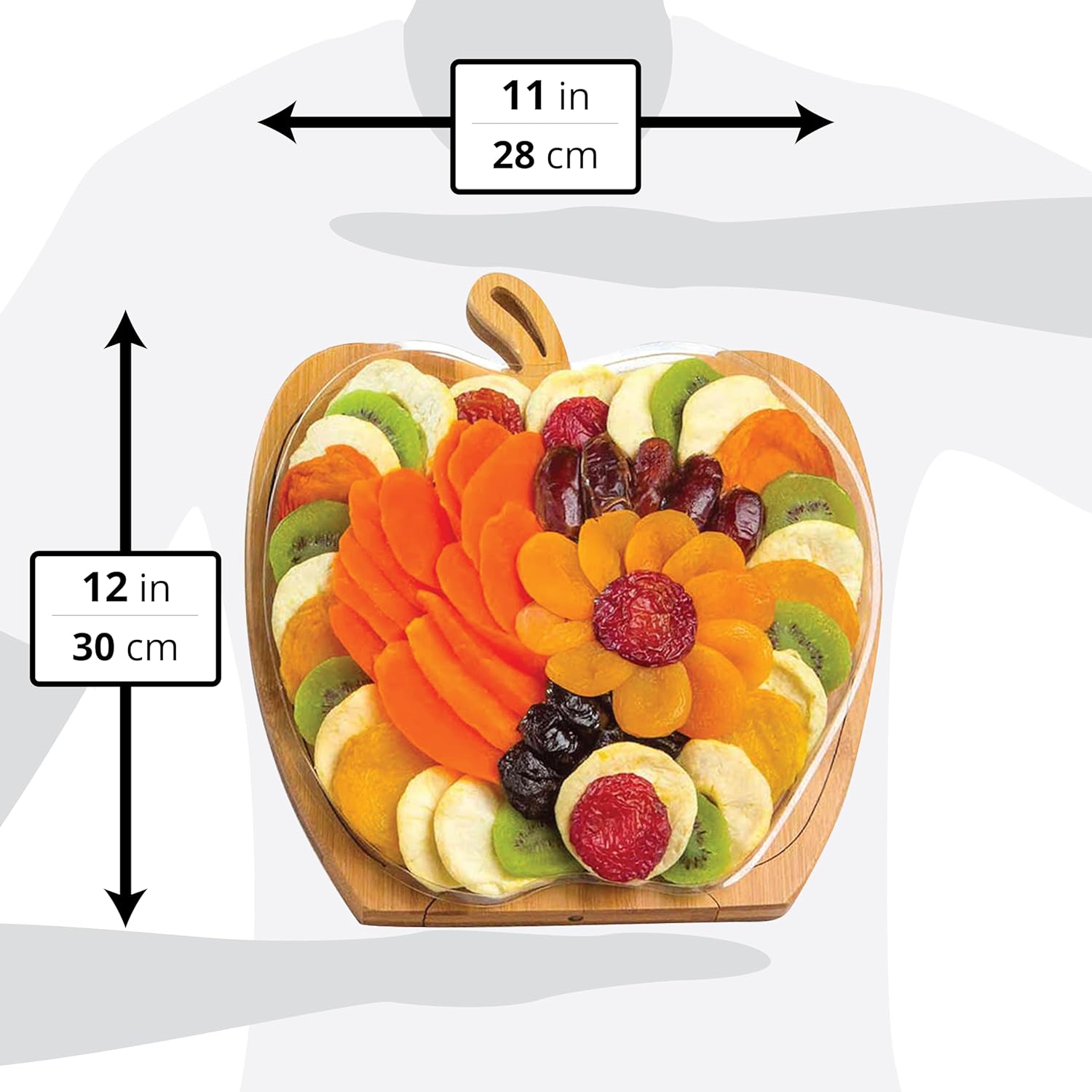 BONNIE AND POP - Dried Fruit Gift Basket - Healthy Gourmet Snack Box - Holiday Food Tray - Variety Snacks - Birthday, Sympathy, Mom, Dad, Corporate Tray - Bonnie & Pop